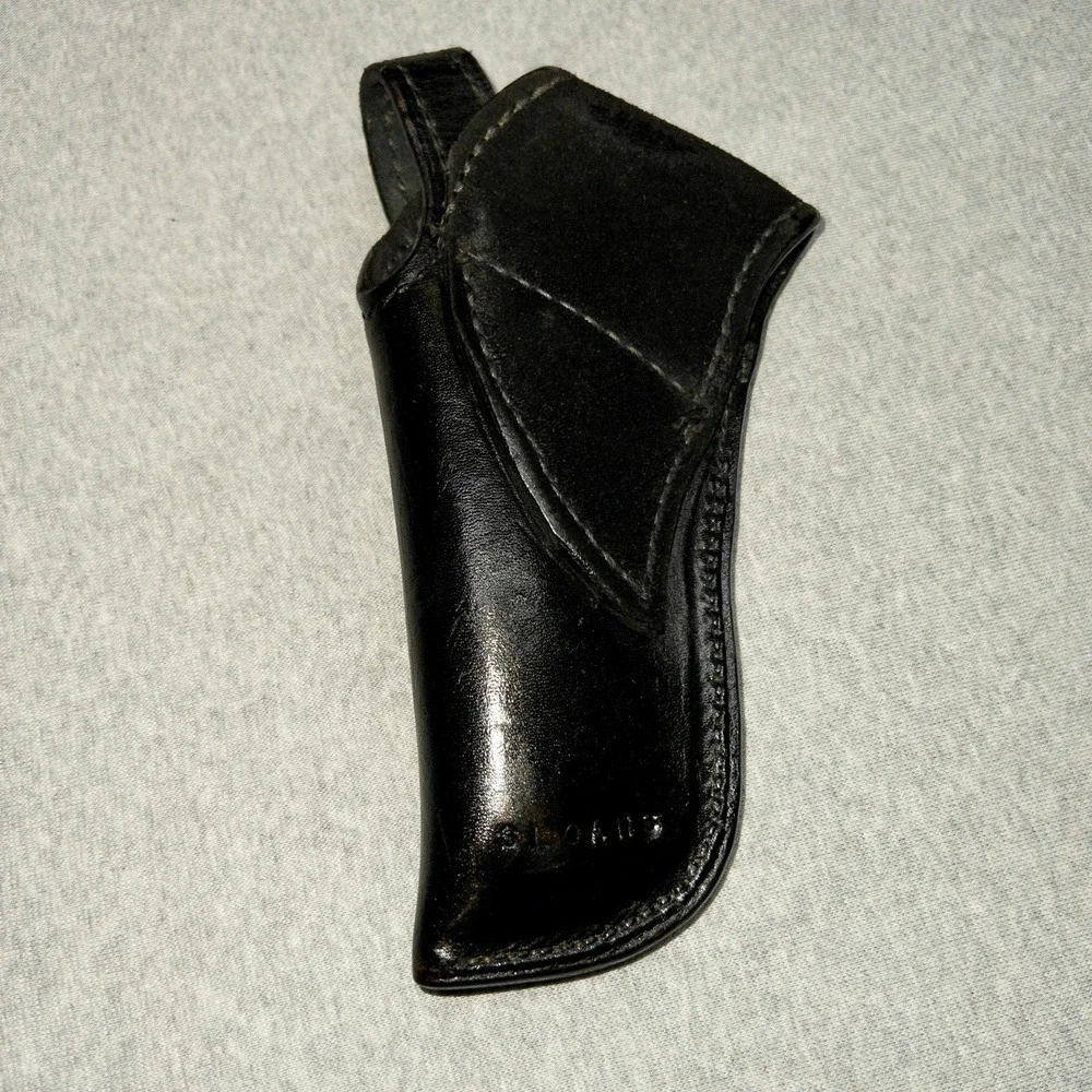 Sloans‎ Black Leather Holster Single Snap Tactical Outdoors Hunting Security